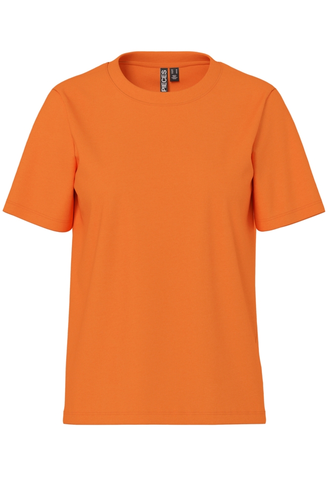 PCRIA SS SOLID TEE JRS NOOS BC 17140802 MANDARIN ORANGE